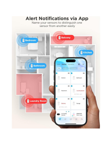 Govee Sensor de Agua WiFi 1 Pack con Alarma 100dB