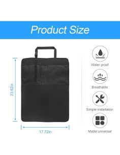 Protector de Asiento de Coche XINLIYA Impermeable Universal 2
