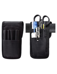 Soporte de Bolígrafo KATOLK Negro Multifuncional 6 Bolsillos