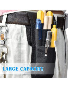 Soporte de Bolígrafo KATOLK Negro Multifuncional 6 Bolsillos 2