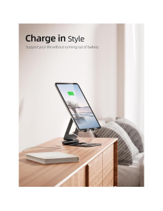 Soporte para iPad Nulaxy A5 de aluminio ajustable negro 2