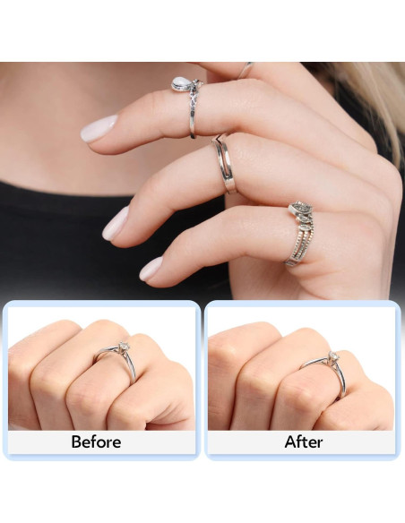 Ajustador de Tamaño de Anillo Anpro 110 Pcs Set Completo Ajustador de Tamaño de Anillo Anpro 110 Pcs Set Completo