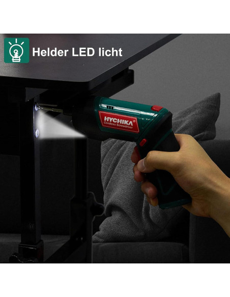 Destornillador Eléctrico Inalámbrico HYCHIKA 3.6V 6N-m 20 Accesorios Destornillador Eléctrico Inalámbrico HYCHIKA 3.6V 6N-m 20 Accesorios