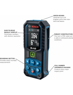 Medidor de Distancia Lásers Bosch GLM165-25G 50m Verde 2