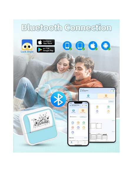 Impresora de Stickers Anycash S1 Térmica Bluetooth Portátil Impresora de Stickers Anycash S1 Térmica Bluetooth Portátil