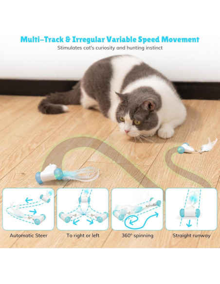 Juguete Interactivo para Gatos Pubialo 2 en 1 Automático Juguete Interactivo para Gatos Pubialo 2 en 1 Automático