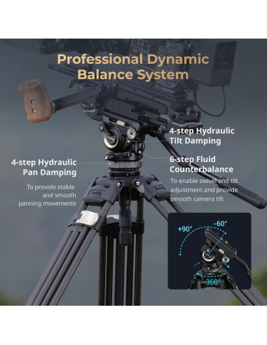 Trípode de Video SmallRig AD-Pro8 196 cm con Contrapeso