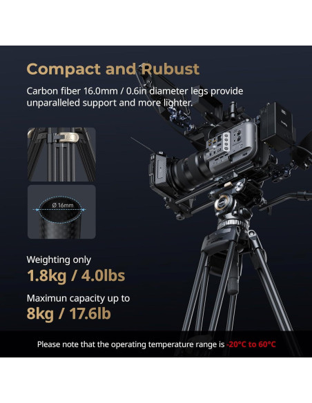 Trípode de Video SmallRig AD-Pro8 196 cm con Contrapeso Trípode de Video SmallRig AD-Pro8 196 cm con Contrapeso