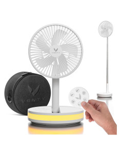 Ventilador Portátil VENTY - Inalámbrico 4 Velocidades LED