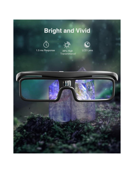 Gafas 3D DLP Link AWOL VISION DG-002, 2 Paquetes Gafas 3D DLP Link AWOL VISION DG-002, 2 Paquetes
