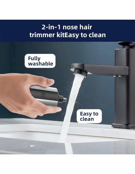 Recortador de Vello Nasal Nuvioxt NB001 Recargable IPX Recortador de Vello Nasal Nuvioxt NB001 Recargable IPX