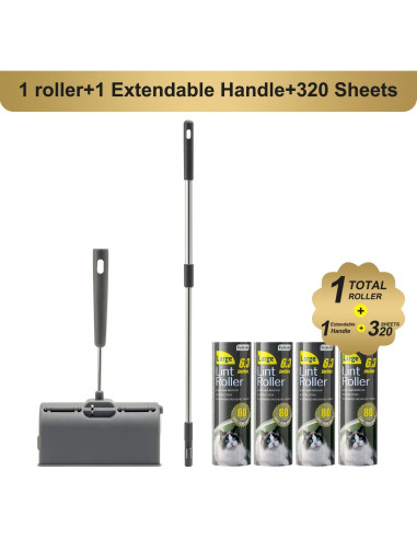 Rodillo de Pelusa Fedicelly con Mango Extensible y 320 Hojas