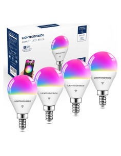 Bombillas Inteligentes E12 5W RGBW 4PCS Compatible con Alexa