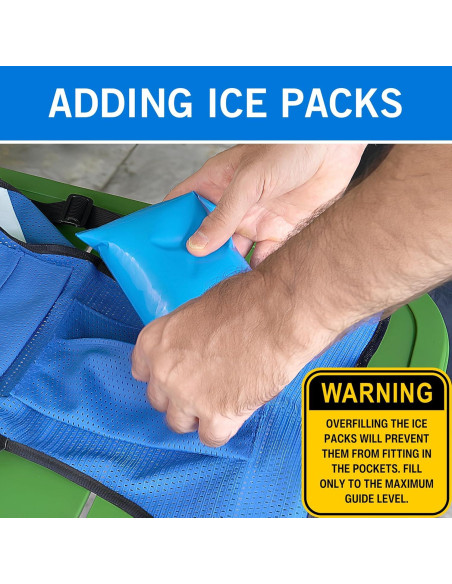 Chaleco Refrigerante New Home Innovations S-XXL 8 Paquetes Hielo Chaleco Refrigerante New Home Innovations S-XXL 8 Paquetes Hielo