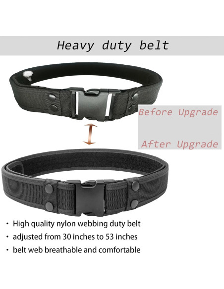 Cinturón Táctico Policial ZGJINLONG 10 en 1 Ajustable Negro Cinturón Táctico Policial ZGJINLONG 10 en 1 Ajustable Negro