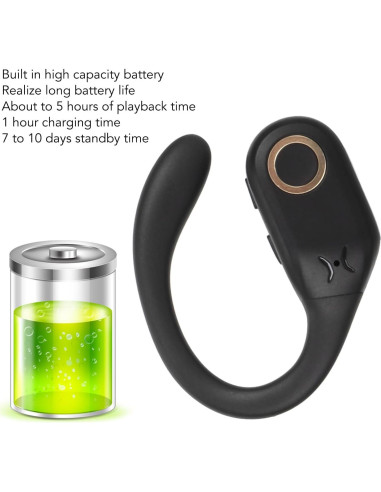 Auriculares Traductores Bluetooth EBTOOLS 74 Idiomas Negro