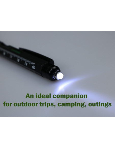 Bolígrafo Táctico Uzi UZI-TACPEN23 con Luz LED y Herramientas Bolígrafo Táctico Uzi UZI-TACPEN23 con Luz LED y Herramientas