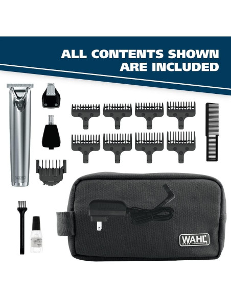 Recortadora de Barba Wahl 9818A Inalámbrica con Accesorios Recortadora de Barba Wahl 9818A Inalámbrica con Accesorios