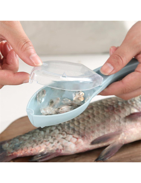 Escalador de Pescado EYAKEG 16 cm, Removedor de Escamas Rápido Escalador de Pescado EYAKEG 16 cm, Removedor de Escamas Rápido