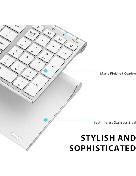 Teclado Bluetooth iClever BK10 Inalámbrico Multi Dispositivo Teclado Bluetooth iClever BK10 Inalámbrico Multi Dispositivo