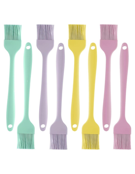 8 Piezas Brochas de Silicona Realand para Basting 20.7cm 8 Piezas Brochas de Silicona Realand para Basting 20.7cm