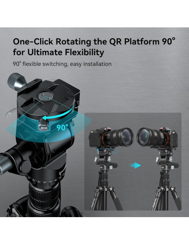 Trípode de Video SmallRig CT195 73" con Cabezal Fluido