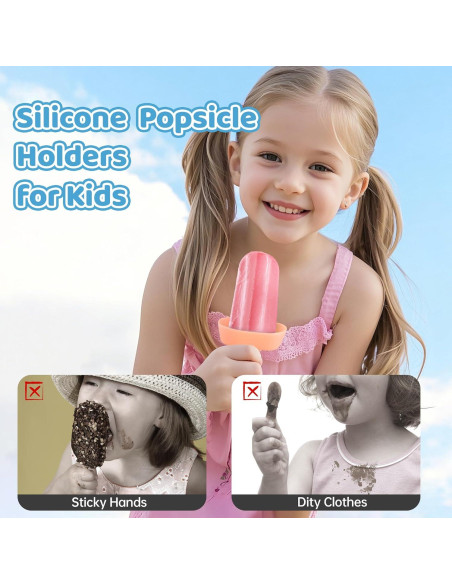5 Sujetadores de Paletas Cozzymore de Silicona Reutilizables 5 Sujetadores de Paletas Cozzymore de Silicona Reutilizables