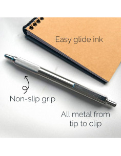 Set de Lápiz Mecánico y Bolígrafo Zebra Pen 701 Acero Inoxidable 2