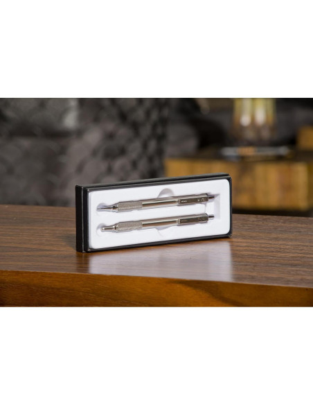 Set de Lápiz Mecánico y Bolígrafo Zebra Pen 701 Acero Inoxidable Set de Lápiz Mecánico y Bolígrafo Zebra Pen 701 Acero Inoxidable