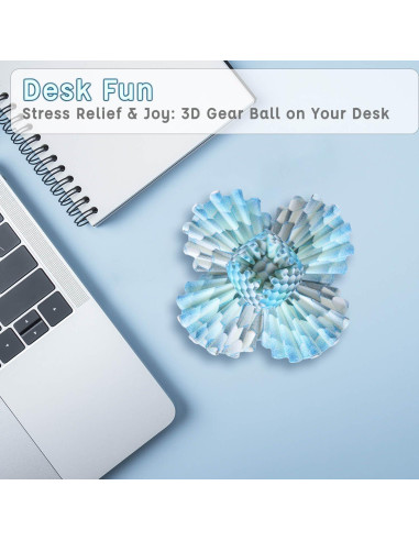 Bola Antiestrés Gear Ball HLXY 7.11 cm para Adultos y Niños