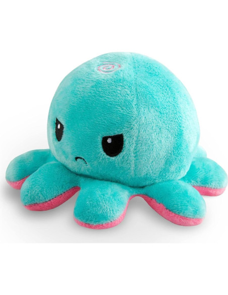 Pulpo de Peluche Reversible TeeTurtle Rosa y Aqua 10 cm Pulpo de Peluche Reversible TeeTurtle Rosa y Aqua 10 cm