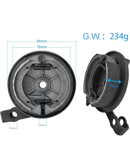 Cubierta de freno MIMIRACLE para Segway Ninebot Max G30 Cubierta de freno MIMIRACLE para Segway Ninebot Max G30