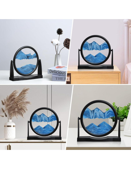 Arte de Arena en Movimiento MXYATCJ 20 cm Azul Decoración Arte de Arena en Movimiento MXYATCJ 20 cm Azul Decoración
