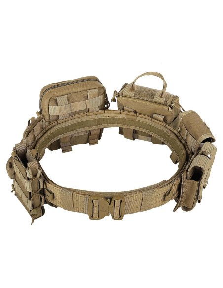 Cinturón Táctico BOMTURN 8 en 1 con Bolsas y Accesorios Cinturón Táctico BOMTURN 8 en 1 con Bolsas y Accesorios