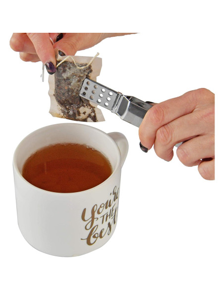 Exprimidor de Bolsitas de Té Home-X de Acero Inoxidable 14.6 cm Exprimidor de Bolsitas de Té Home-X de Acero Inoxidable 14.6 cm