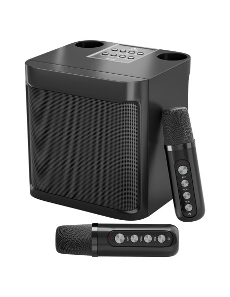 Máquina de Karaoke Bluetooth Portátil 2 Micrófonos 203 Máquina de Karaoke Bluetooth Portátil 2 Micrófonos 203