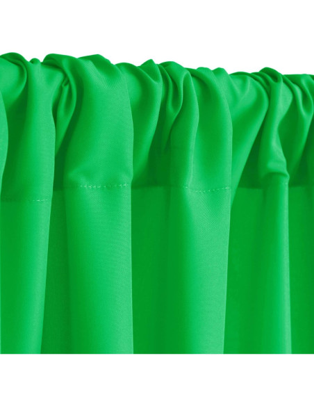Cortinas de Fondo Verde Hiasan 2 Paneles 152x213 cm Cortinas de Fondo Verde Hiasan 2 Paneles 152x213 cm