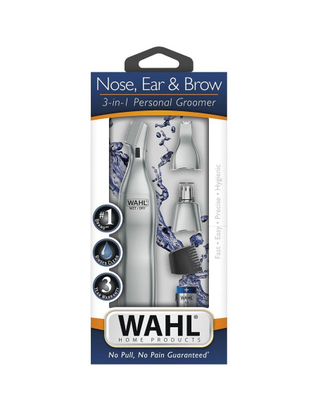 Recortador de Vello Nasal Wahl 5545-400 3 en 1 Batería AA Recortador de Vello Nasal Wahl 5545-400 3 en 1 Batería AA