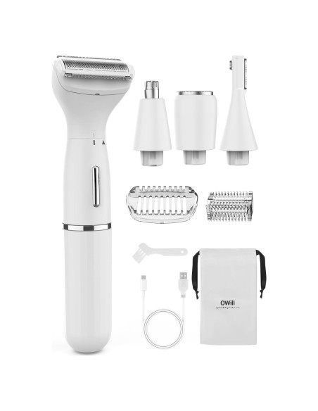 Recortadora OWill 4 en 1 para Vello Facial y Nariz Blanca