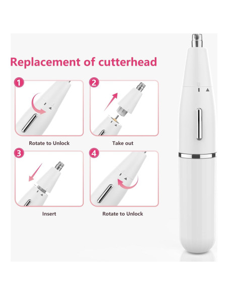 Recortadora OWill 4 en 1 para Vello Facial y Nariz Blanca