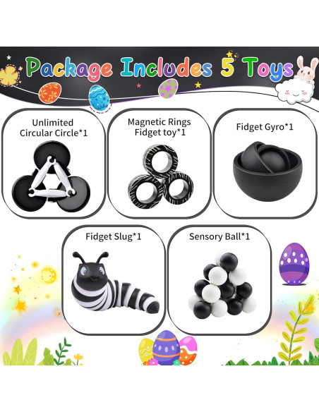 Set de Juguetes Antiestrés ASIOWELY 5 Piezas para Niños Set de Juguetes Antiestrés ASIOWELY 5 Piezas para Niños