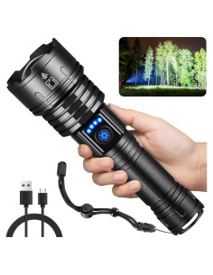 Linterna Táctica WopkDupk 990000LM Recargable LED Impermeable