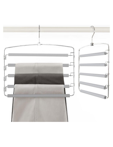Perchas para Pantalones TOPIA HANGER 2 Paquete Ahorra Espacio