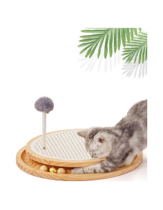 Rascador para Gatos LMUGOOS con Pista y Bola de Resorte