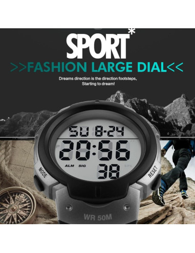 Reloj Deportivo CakCity CK1068-SL LED Impermeable para Hombres