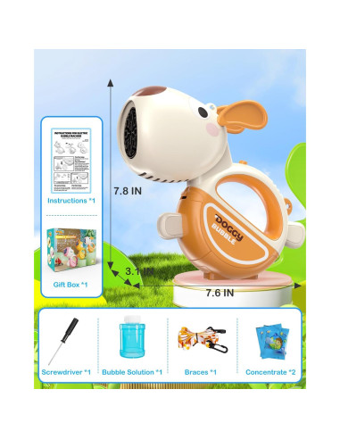Pistola de Burbujas Automática GUANGDONG 913Y para Niños