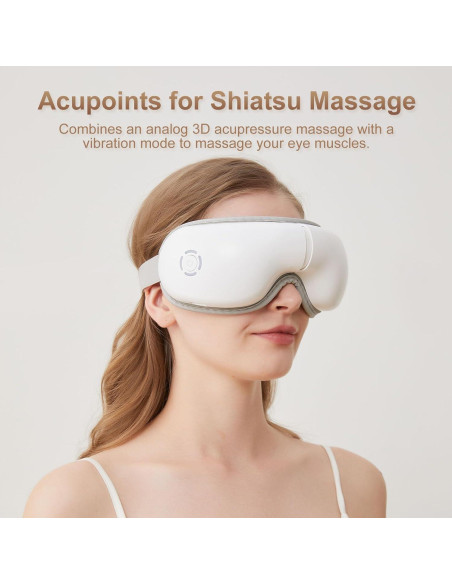 Masajeador de Ojos LAOBEN con Calor y Música Bluetooth Masajeador de Ojos LAOBEN con Calor y Música Bluetooth