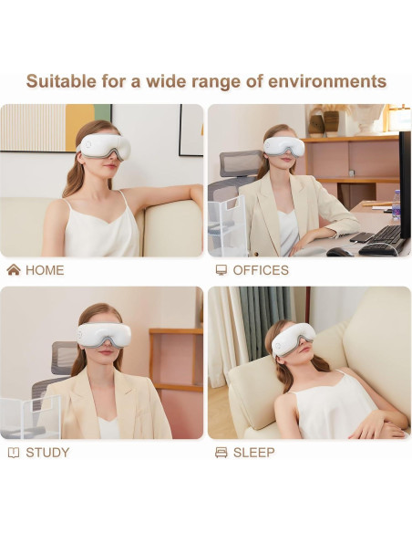 Masajeador de Ojos LAOBEN con Calor y Música Bluetooth Masajeador de Ojos LAOBEN con Calor y Música Bluetooth