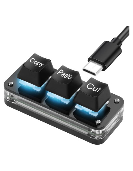 Teclado Mecánico Mini SinLoon 3 Teclas RGB Programable Teclado Mecánico Mini SinLoon 3 Teclas RGB Programable