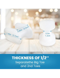 Separadores de Dedos de Silicona Happiby para Juanetes - 10 Piezas 2